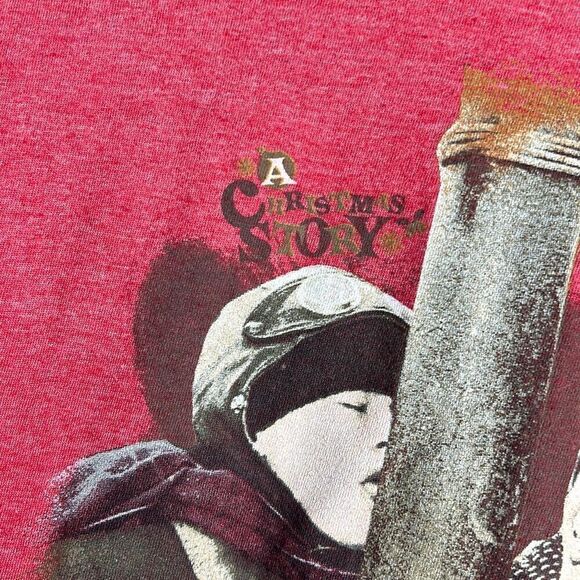 A Christmas Story Men’s XL Red T shirt with “ I triple dog dare you” - Picture 3 of 4